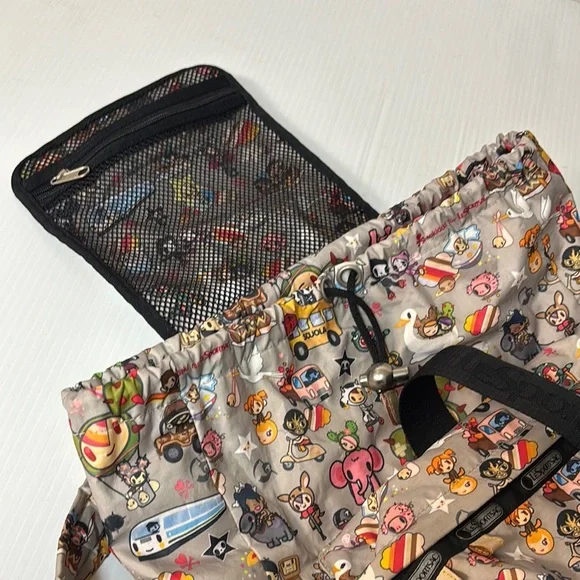 LeSportsac Tokidoki Collaboration Rucksack Colorful Character Print Backpack - Picture 11 of 16
